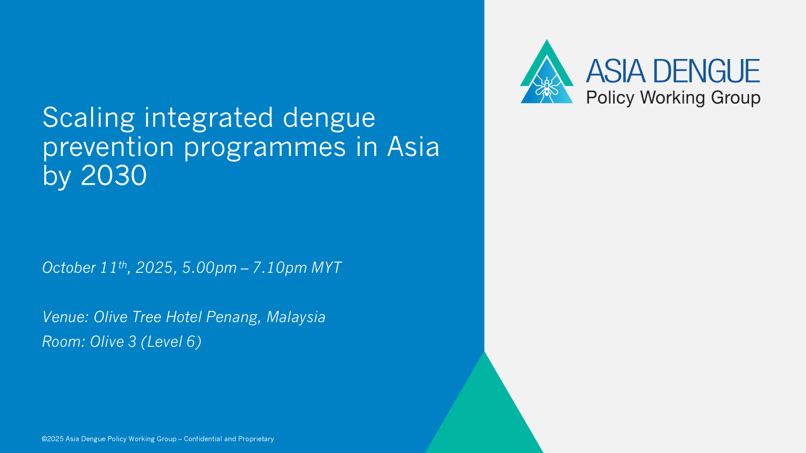 ADPWG Scaling integrated dengue prevention programmes